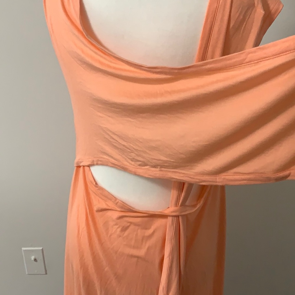 MM6 Asymmetrical Knotted Wrap Shirt Dress - Picture 8 of 12